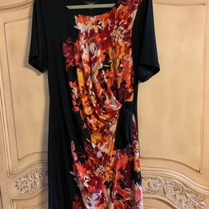 Vibrant fall color dress size 16 W